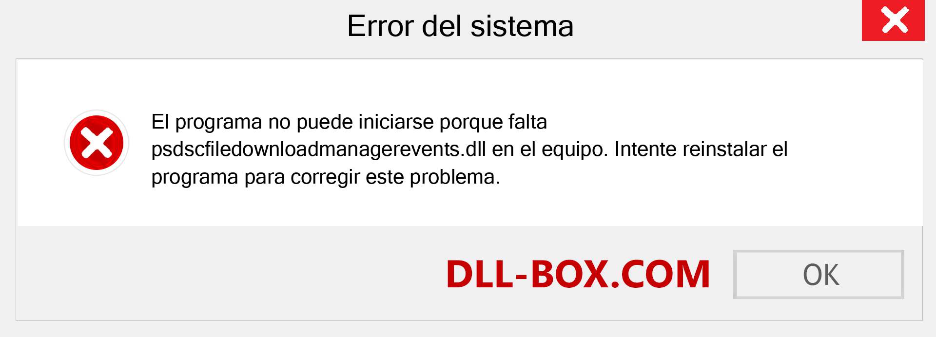 ¿Falta el archivo psdscfiledownloadmanagerevents.dll ?. Descargar para Windows 7, 8, 10 - Corregir psdscfiledownloadmanagerevents dll Missing Error en Windows, fotos, imágenes